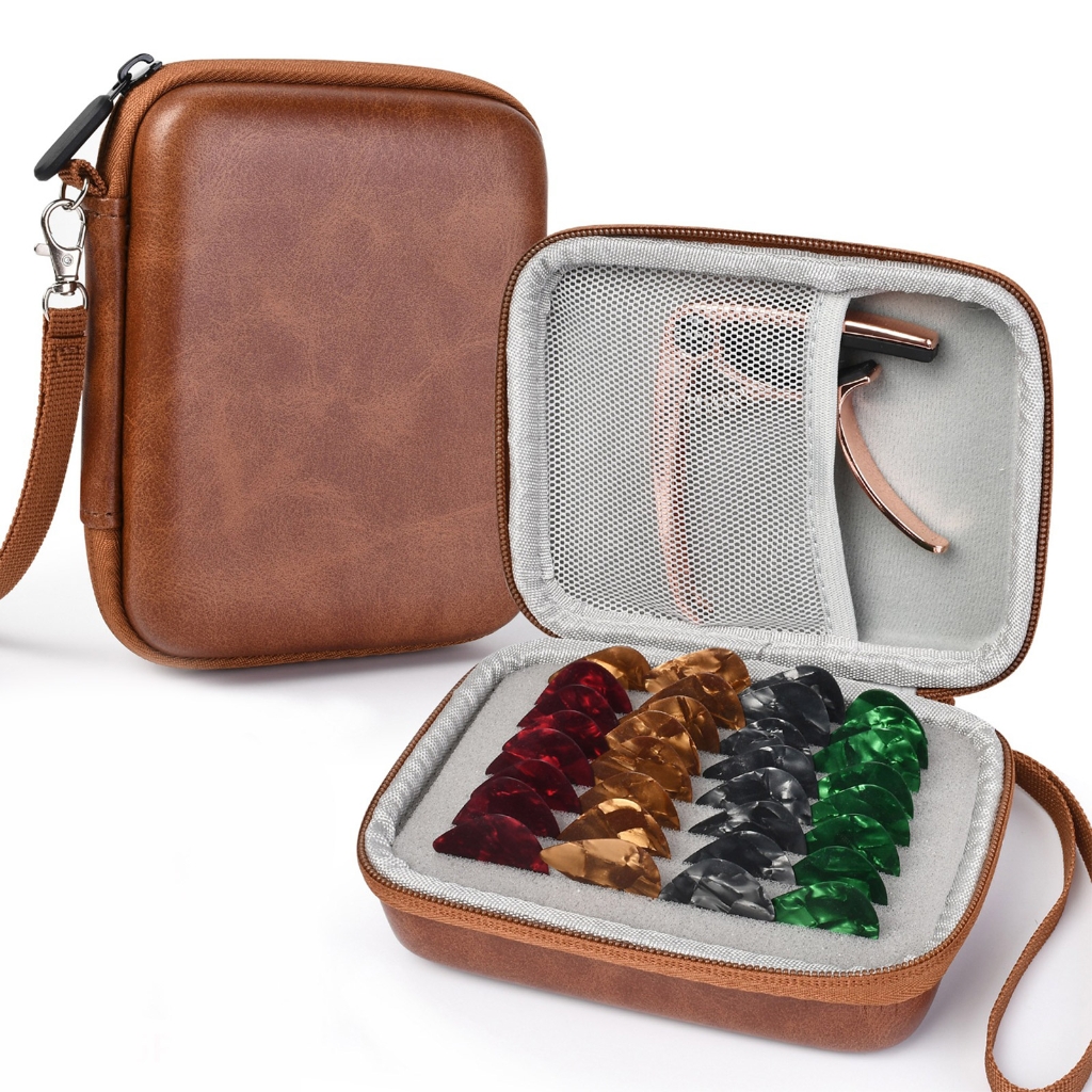 Guitar Pick Holder Case Guitar Picks Storage Pouch Box Guitar Pick