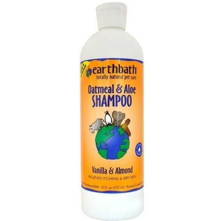Earthbath Oatmeal and Aloe Shampoo Vanilla and Almond, 16 fl oz