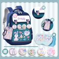 thumbnail image 1 of Sanrio Kuromi Primary School Student Schoolbag High Capacity Super Light Water Proof Backpack Child Cute Fashionable Backpack, 1 of 1
