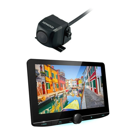 Kenwood DNR1007XR 10.1" Floating Panel Digital Navigation Receiver with CMOS-130 Backup Camera
