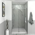 thumbnail image 3 of Transolid Ipd487610c-J 76" High X 48" Wide Pivot Semi Frameless Shower Door - Chrome, 3 of 4