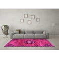 thumbnail image 3 of Ahgly Company Indoor Square Medallion Pink Traditional Area Rugs, 8' Square, 3 of 4