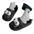thumbnail image 2 of ibiyuan Indoor Slippers For Men Women Funny Big Eye Platform Slippers Closed Toe Casual Slides Sandals For Indoor Outdoor Daily Wear, 2 of 7