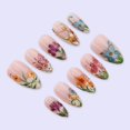 LisaNailsArt Spring Portrait Acrylic Press-On Nails, 10 Nails, Short ...