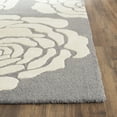 thumbnail image 2 of SAFAVIEH Cambridge Permelia Geometric Wool Area Rug, Dark Gray/Ivory, 4' x 6', 2 of 6