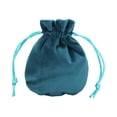 thumbnail image 2 of Bolsa con cordón para guardar joyas, organizador de regalos de fiesta, bolsa de terciopelo para relojes, collares, pulseras, dijes y aniversarios. Azul 95x115cm, 2 of 8