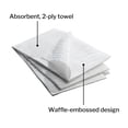 thumbnail image 2 of McKesson Dental Bibs - Non-Sterile, Waffle Embossed, Non-Radiopaque, Highly Absorbent Disposable Towels - White, 13 1/2 in x 18 in, 500 Count, 2 of 11