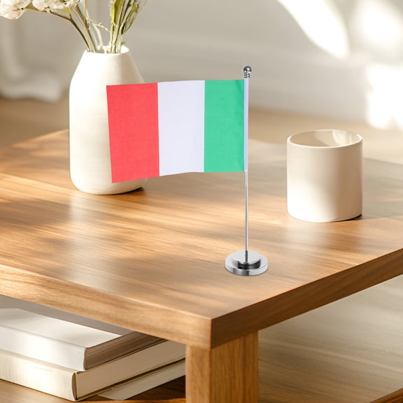 FRCOLOR Italian Flag Table Flag Dinner Party Office 30.00X7.00X7.00CM