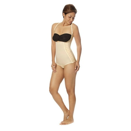 Marena SFBHA Recovery Panty Length Girdle with High Back - Compression Shapewear for Women Tummy Control - Black - Small