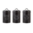 thumbnail image 2 of Tarros de almacenamiento de cocina 3 Piezas Sunnimix Botes Herméticos de azúcar té café negro, 2 of 8