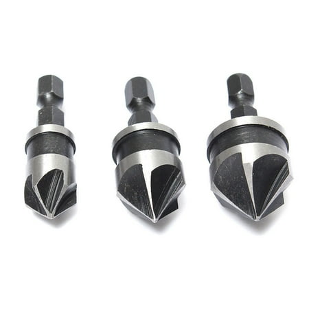 

3x Hex Countersink Bore Boring Set for Wood Metal Quick Change Drill Bit Tools