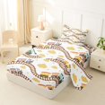 thumbnail image 2 of Manfei Boys Train Twin Sheets,Yellow Clouds Pattern Bedding,3pcs,1 Fitted Sheet and 1 Pillowcase, 2 of 6
