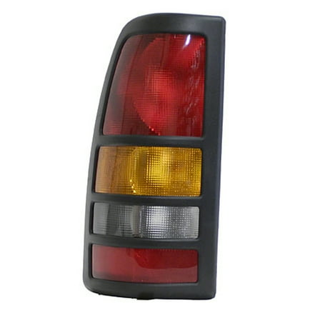 Aftermarket 2001-2003 Chevrolet Silverado 3500  Driver Side Left Black Bezel Tail Lamp Assembly 19169019; 15224283; 15198455