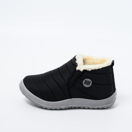 

Bxzhiri Men s Cotton Shoes And Velvet Warm Short Boots Lightweight Non-slip Shoes
