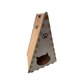 thumbnail image 1 of Rascador triangular para gatos, juguete rascador compacto para proteger alfombras y resistente al desgaste. Beige, 1 of 9