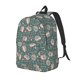 thumbnail image 1 of Easygdp Hedgehogs and Flowers Mochila de Lona Resistente para Laptop, Compatible con Laptops de 15 a 17 pulgadas, Ideal para Escuela, Trabajo y Viajes-Medium, 1 of 5