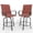 Red, variant on Kicctian 360° Swivel Patio Bar Chairs Set of 2 – High Back with Armrests, All-Weather Outdoor Garden Seating, Tall Deck & Backyard Furniture,Red
