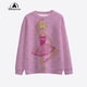 thumbnail image 5 of Sudadera con capucha de cuello redondo con estampado de princesa Barbie nueva de primavera y otoño de 2024, sudadera con capucha informal de manga larga con cuello redondo, regalo de Navidad rosa, 5 of 5