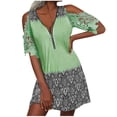 thumbnail image 1 of EQWLJWE Robes d'Été pour Femmes 2023 Robe Décontractée Aguichant Mode Été Col en V Manches Courtes Ample Imprimée, 1 of 5