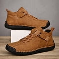 thumbnail image 6 of Women's Handmade Leather Orthopedic Comfy Shoes, Unisex Waterproof Orthopedic Adjustable Walking and Hiking Sneakers, Slip-On Soft Comfort Support Boots, 6 of 7