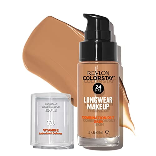 Base líquida Revlon, maquillaje ColorStay para rostro comb