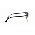 thumbnail image 4 of RAY-BAN RB3016 CLUBMASTER CLASSIC Square Shape Sunglasses Polished Black On Gold Frame | Polarized G-15 Green Lens 55mm, 4 of 6
