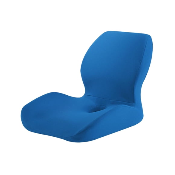 Cojín de espuma viscoelástica jinwen para asiento soporte para cintura almohada para espalda Azul