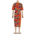 thumbnail image 5 of African Print Dresses for Women Short Sleeve Dashiki Traditional Clothing WY6482, 5 of 5