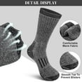 thumbnail image 4 of KOITHOT 3 Pack Merino Wool Socks for Men & Women, Thermal Boot Warm Hiking Socks, 4 of 6