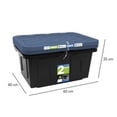 thumbnail image 3 of Set de 2 Cajas con Tapa de Color Capacidad 42 Litros Plastic Trends Heavy Duty Negro-Plumbago, 3 of 4
