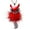 Red, variant on Women's Rhinestone Faux Fur Fox Pendant Long Necklace Jewelry