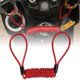 thumbnail image 4 of Cable de recordatorio de bloqueo de freno de disco antirrobo de plástico rojo para patinete eléctrico Xiaomi Mijia M365, 4 of 10
