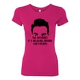 thumbnail image 2 of Internet is a Breeding Ground David Schitt's TV Quote Pop Culture Womens Slim Fit Junior Tee, Raspberry, 2XL, 2 of 3
