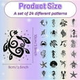 thumbnail image 5 of 24Pcs Summer Silhouettes Mason Jar Decor Sea Animals Turtle Lantern Laser Cutouts Decorations Plastic Scrapbook Embellishment for Jars Wall Windows Glass Car Decor DIY Craft 3.9x3.5Inch, 5 of 6