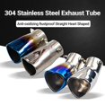 thumbnail image 3 of Exhaust Tube Anti-oxidizing Rustproof Straight Heart Shaped Universal Car Exhaust Muffler For Van, 3 of 5