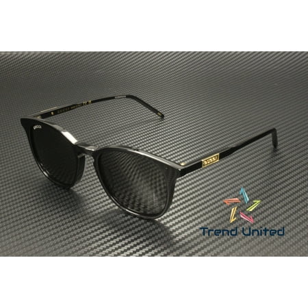 GUCCI GG1157S 001 Round Oval Panthos Acetate Black Grey 50 mm Men's Sunglasses