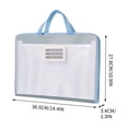 thumbnail image 3 of Accordion File Organizer Expanding File Folder with Zipper Compartments, Multi Layer Storage Portable Handle Durable Design, for Students Office Documents School Supplies Organization, 3 of 5