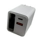 thumbnail image 1 of 3 en 1 Cargador Ganador Con Cable Tipo C 2 Puertos USB para Teléfonos Inteligentes Laptops () Blanco, 1 of 9