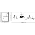 thumbnail image 6 of Coffee Cup Wall Stickers Vinyl Coffee Cup Electrocardiogram Wall Art Decals Cute Coffee Wall Sticker for Kitchen Coffee Bar Cafe Wall Decoration, 6 of 9