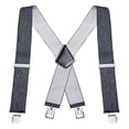thumbnail image 1 of HLONK LNKOO Bretelles pour Hommes X Back 2 Larges Bretelles Réglables avec Clip Robuste pour le Travail, 1 of 2