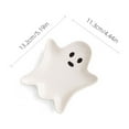 thumbnail image 3 of Paaisye Halloween Ghost Shaped Ceramic Tray 2PC Kit - Reusable Halloween Plate, White Tableware, Party Serving Trays for Home Decoration​, 3 of 9