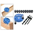 thumbnail image 6 of Dowel Drill Joinery 6/8/10mm Hole Positioning Woodworking Vertical Pocket Hole Wood Hole Drill Bit Set for DIY, 6 of 9