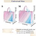 thumbnail image 2 of FORMRS Womens Corduroy Tote Bag Crossbody Shoulder Handbag with Pocket, Pink Gradient, 2 of 7