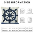 thumbnail image 5 of ONETECH Navy Blue Nautical Ocean Boat Anchor Compass Throw Pillow Covers, Sailor Nautical Gifts, Ship Pillow Cases Home Ship Sofa Decor, 5 of 5