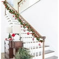 thumbnail image 3 of MAMOWEAR 6Ft Red Berry Christmas Garland, Flexible Artificial Berry Garland for Indoor Outdoor Home Fireplace Decoration Winter Christmas Holiday New Year Decor, 3 of 8