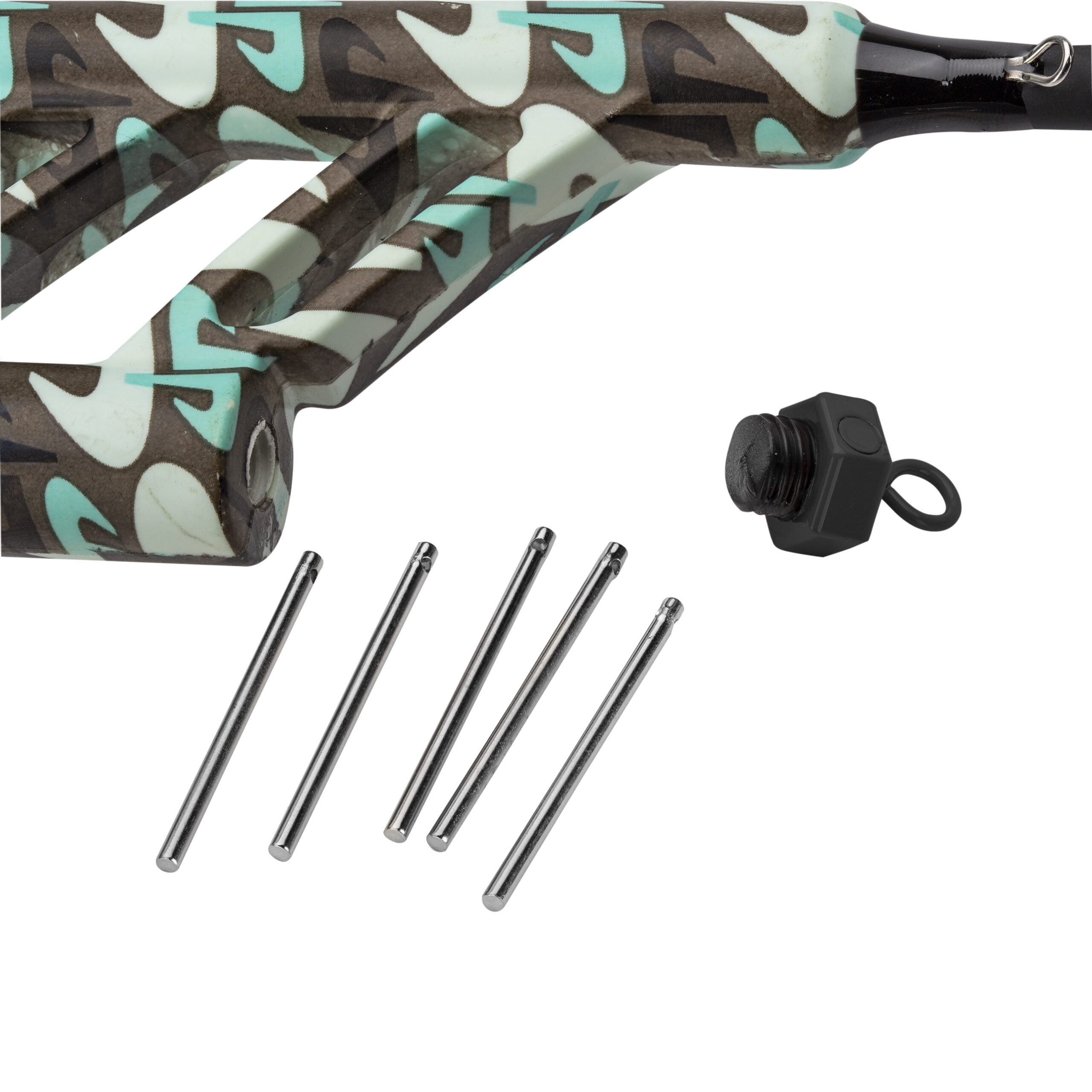 Profishiency Dude Perfect Telescopic Spincast Fiberglass Fishing Combo