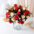 thumbnail image 4 of Nvzi Ramo de 2 flores artificiales de tacto real para decoración del hogar, la oficina y la boda (Q61, 13,9 pulgadas de largo), 4 of 5