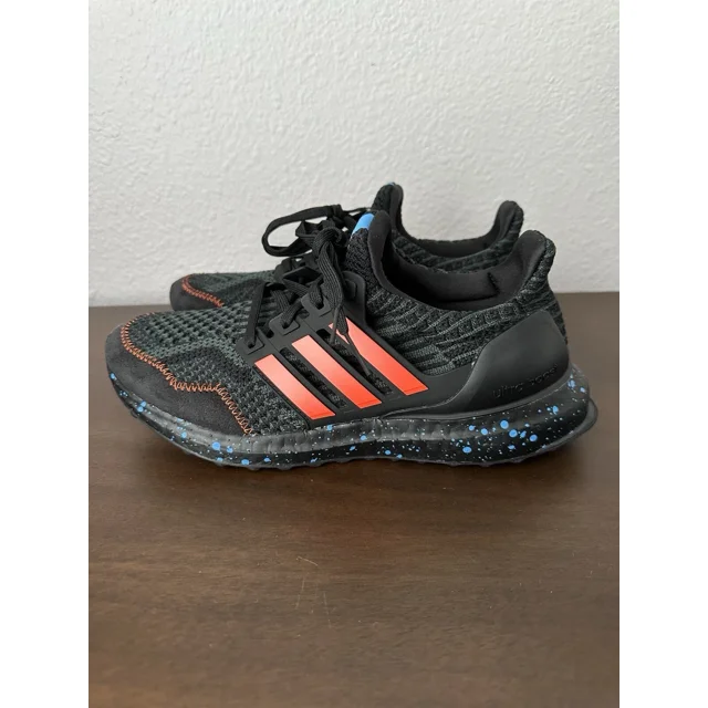 Adi - das ULTRABOOST 5.0 DNA Big Kids Shoes Black Orange Size 6 Women 7 New HR1796