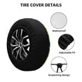 thumbnail image 2 of Fotbe Lemon1 Funda de Llanta de Repuesto con Estampado, Engrosada, Ajuste Universal para Jeep, Remolque, RV, SUV, Camión-16 inch, 2 of 6