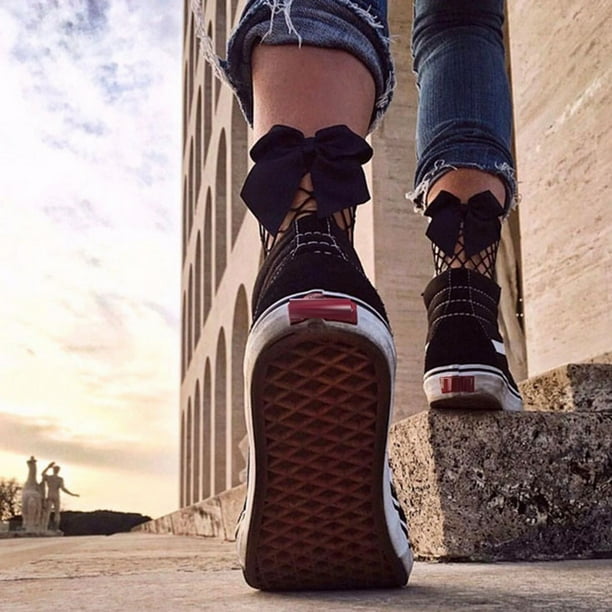 Fishnet socks hotsell and sneakers